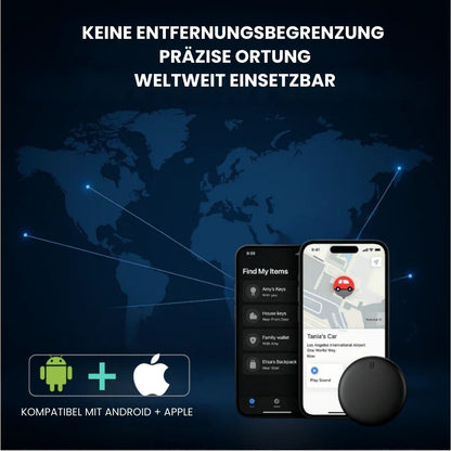 GP90 – Präziser GPS-Tracker ohne Abonnement (Android/Apple)